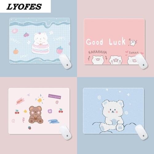 Writing Desk Mats Cute Mouse Pad Laptop Mouse Mat Kawaii Mouse Pad Office Accessories Deskpad Mat for Mice Mouse 22x18cm