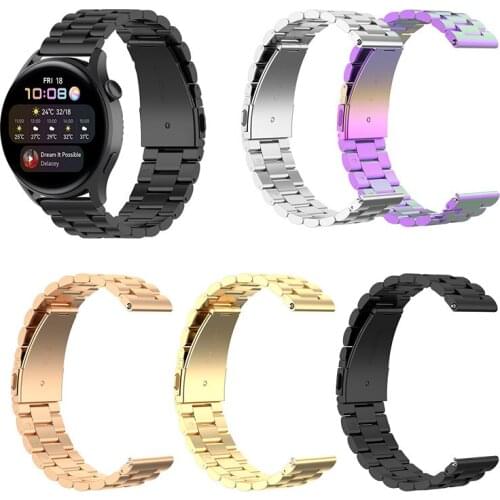 For HUAWEI WATCH 3 Metal Strap GT 2 Pro Stainless Steel Bracelet GT2 46mm Smartwatch Band Bracelet Watchband Replace Accessories