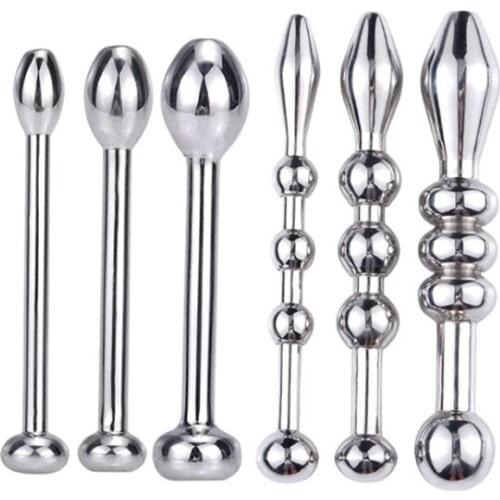 Stainless Steel Penis Plug Urethral Sound Plug Sounding Male Dilator Catheter Penis Plug Dilators Masturbator Horse Eye