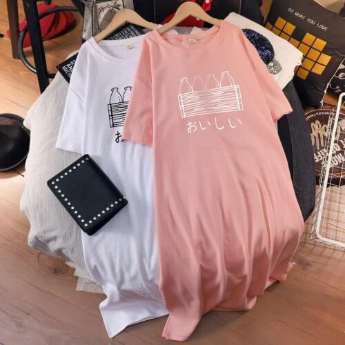 New Arrival Women Tshirt Dress Loose Women Dresses