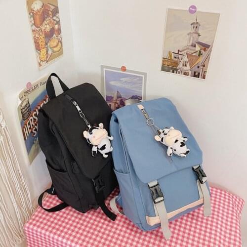 Harajuku New Fashion Womens Backpack Nylon Casual School Bags For Teenage Girls Large Capacity School Backpack Many Pockets