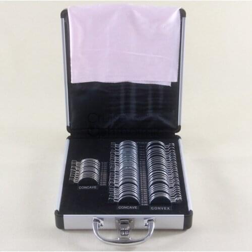 Optometric Trial Lens Set MT68-A1 A1 68 pcs Rim Full Aperture 36mm Shiny Metal Rim | Aluminium Carrying Case