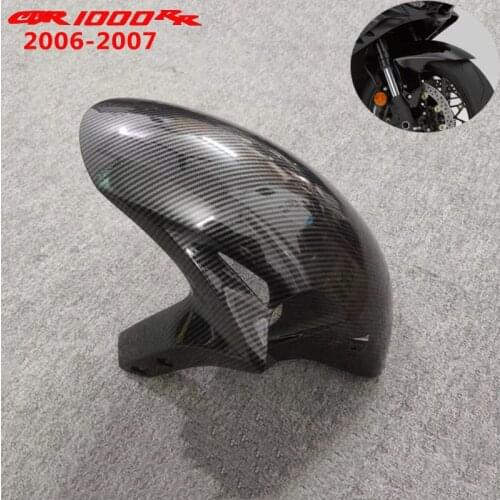 Motorcycle Front Fender for Honda CBR1000RR 06-07 Carbon Fiber Motorcycle Parts ABS Front Plate 2006 2007