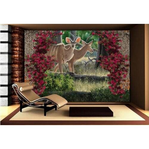Custom 3d wallpaper Fine layered modern style 3 d landscape setting wallpaper