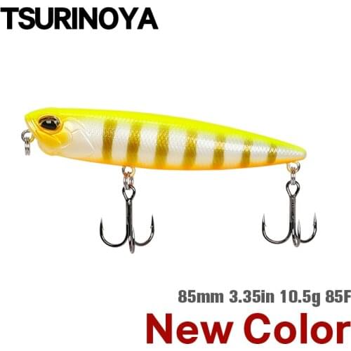 TSURINOYA Fishing Lure Topwater Floating Pencil DW59 85mm 10.5g Long Casting Articial bait Bass bait Snakehead lure Jerkbait