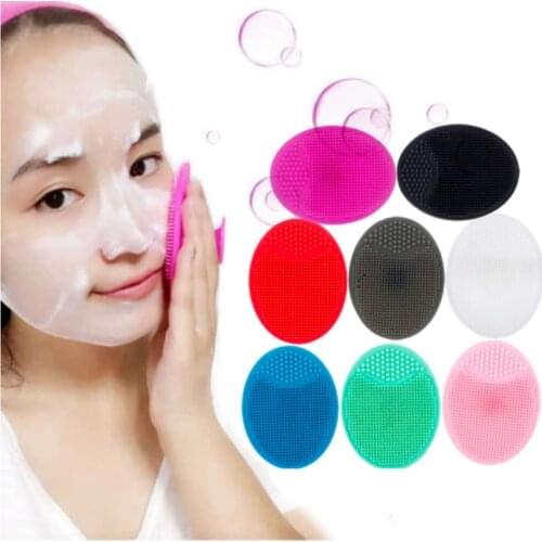 1PCS Silicone Face Cleansing Brush Mini Massage Waterproof Facial Cleansing Tool Soft Deep Face Pore Cleanser Brush Skin Care