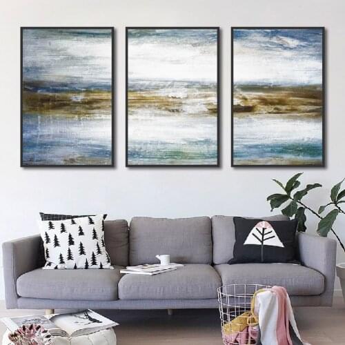 3pcs Modern Home Decoration Canvas Painting Abstract Oil-paint Print Poster Nordic Modular Living Room Bedroom Wall Art Picture
