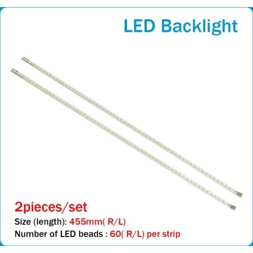 2PCS FOR TCL L40F3200B LED backlight LJ64-03029A 2011SGS40 5630 60 H1 REV1.1 lamp 455mm 60LED Original LCD lamp