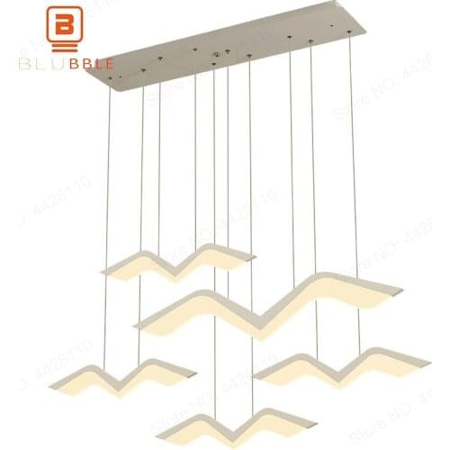 BLUBBLE 1/2/3/4/5 Pcs Seagull Pendant Light Modern Originality AC 90-260V LED Pendant Lamp Simple Bedroom Study Bar Hanglamp