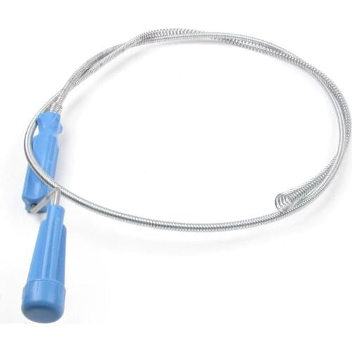 TFBC Soft Spiral Pipe Steel Closet Sewer Cleaner 1.5M Long Toilet Auger