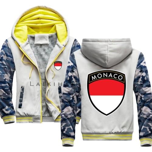 Monaco Flag Sweatshirt For Men 2021 Hot Sale Thick Hoodie Print Monaco Fashion Streetwear Fitness Mens Sportswear Hoodies Kpop