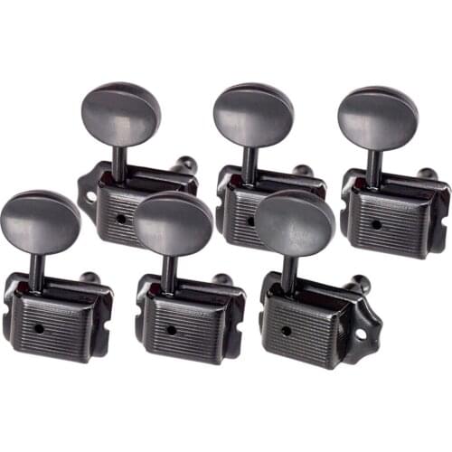 Tooyful 6R Oval Machine Heads Button String Tuning Peg Tuners for ST Sq Guitar Parts