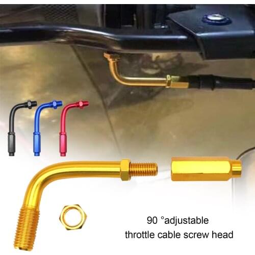 90° Accelerator Throttle Cable adjuster fit Universal Motorcycle Throttle Cable MTB Bike Bicycle Accessories Motorcycle Parts