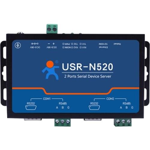 USR-N520 Serial Device Server-LAN Ethernet to RS232 RS485 RS422 Converter,Industrial automation control for data transmission