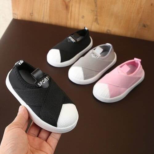 Spring Baby Girl Boy Casual Shoes Infant Toddler Shoes Elastic Fabric Soft Bottom Children Kids Outdoor Shoes