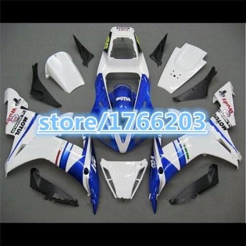 YZF 1000 BLUE WHITE HOT SALES YZF-R1 YZFR1 2002 2003 For YZF R1 02-03 02 03 YZF1000 YZF-1000 ABS Fairing Ning