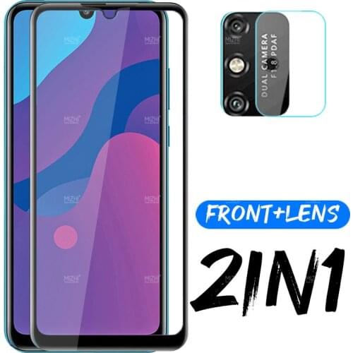 2 in 1 protective glass for huawei honor 9a play camera screen protector on huwei honer play 9 a a9 safety glass film 6.1