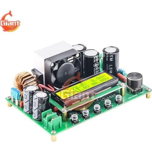 GinatPower DPX800S LCD Display Boost Power Module DC-DC NC CV CC Booster Module CNC Boost 12V~120V 0-15A Adjustable MPPT