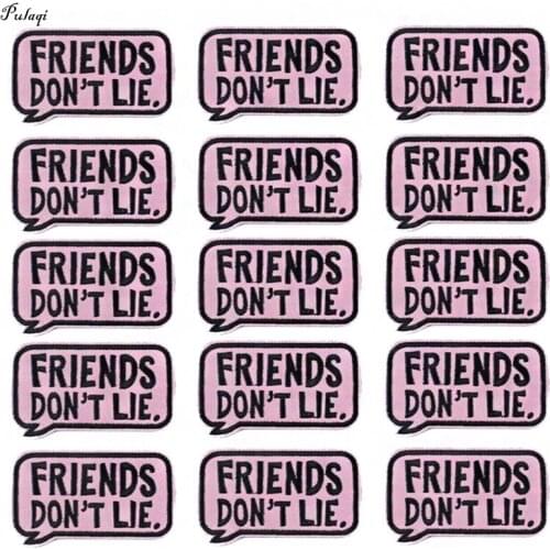 Pulaqi 10PCS Punk Letter Stripe Patches On Clothes Embroidered Patches For Clothing Iron On Patches DIY Rock Patches For Clothes