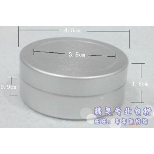 25g empty Aluminum Cosmetic Jar Container, 100pcs/lot High Quality Makeup Container Factory Wholesale