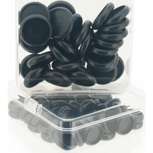 400Pcs Plastic Round Black Binding Discs 18/24/28/32/38mm Buttons Mushroom Hole Loose-Leaf Notebook Arc Planner Office Supplies