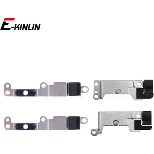 2set Home Button Metal Holder Bracket Plate For iPhone 5 5S SE 2020 5C 6 6S 7 8 Plus With Rubber Gasket Replacement Fix Part
