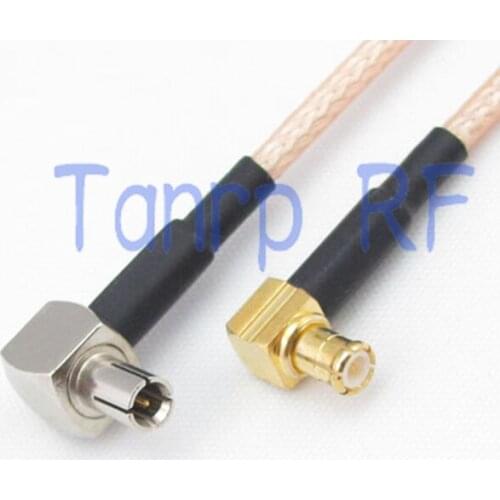 50CM Pigtail coaxial jumper cable RG316 extension cord 20in CRC9 male to MCX male both right angle RF adapter connector