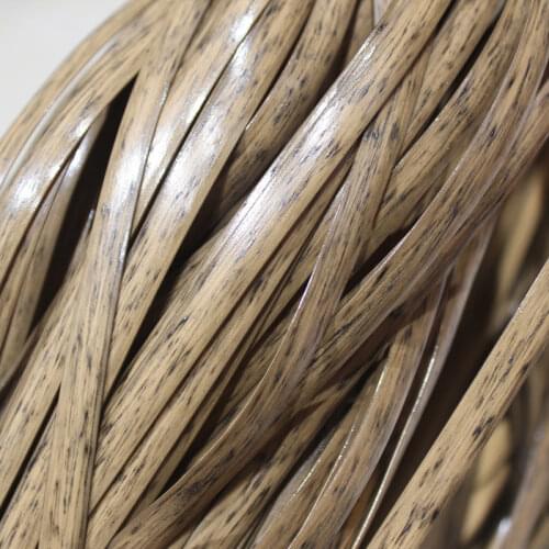 500g Retro Tree Pattern Gradient Flat Synthetic Rattan Diy Handmade Weaving Plastic Material For Knit And Repair Chair Table
