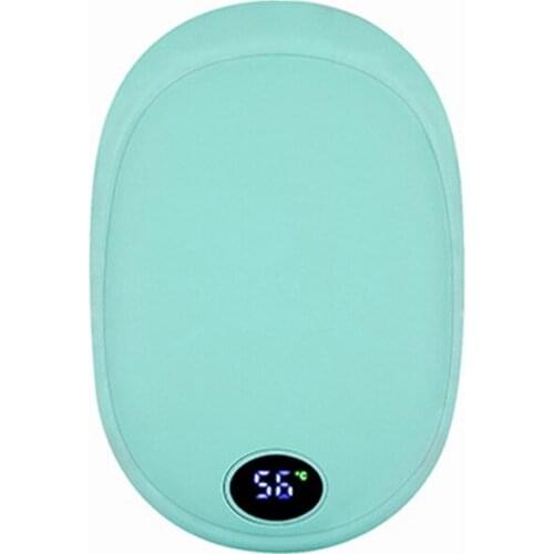 CPDD 2 In 1 USB Heater Rechargeable Electric Warmer Quick Hand Warmer Heat Heater Light Safety Pocket Mobile Power 10000 mAh