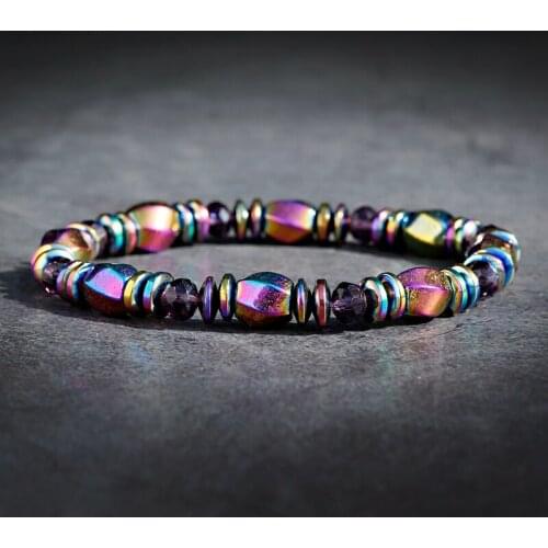 2020 Corful Hematite Magnetic Beads Stone Bracelet Men Jewelry Pulsera Hombre Fashion Balance Couple Bracelet