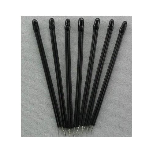 Fast Free Ship 100pcs/lot NTC thermistor and temperature sensor 10k 1% 3950 total 75mm length 28# 10k Custom ntc Thermistor