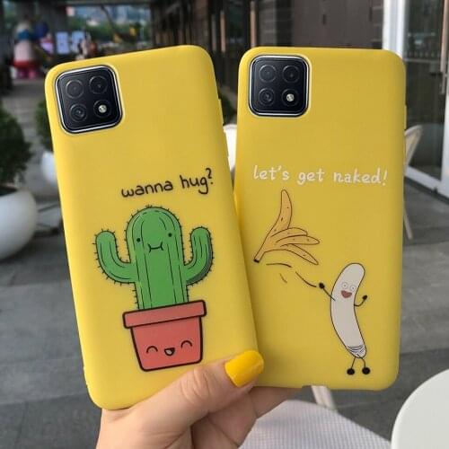 For OPPO A72 5G Case OPPO A12 A52 A92 A72 4G Cover Cute Fashion Cartoon Bumper Case oppo A52 A 72 Coque Fundas Phone Sets Capas