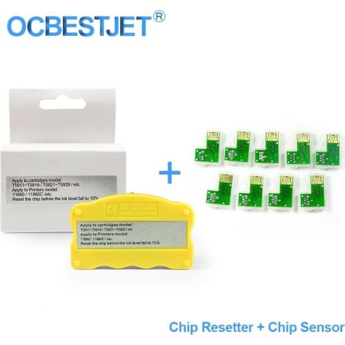 T5911-T5919 / T5921-T5929 Ink Cartridge Chip Resetter For Epson Stylus Pro 11880 11880C Printer Chip Resetter Reset For OEM Chip