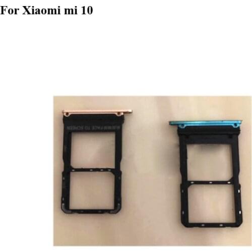 For Xiaomi mi 10 New Original Sim Card Holder Tray Card Slot For Xiaomi mi10 Sim Card Holder