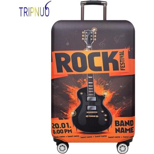 TRIPNUO Rock Elastic Luggage Protective Cover for 19-32inch Trolley Suitcase Protect Dust Bag Case Cartoon Travel Accessories