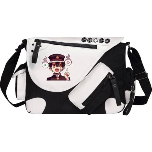 Anime Toilet-Bound Hanako-Kun Prints Men Canvas Travel Shoulder Bag Women Messenger Bags Satchels Cross Body Bag Kids Schoolbag