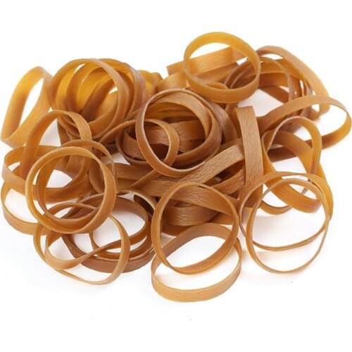 50*10mm Rubber Bands Elastic Bands Stationery Holder Package Supplies Rubber Rings for School Home or Office