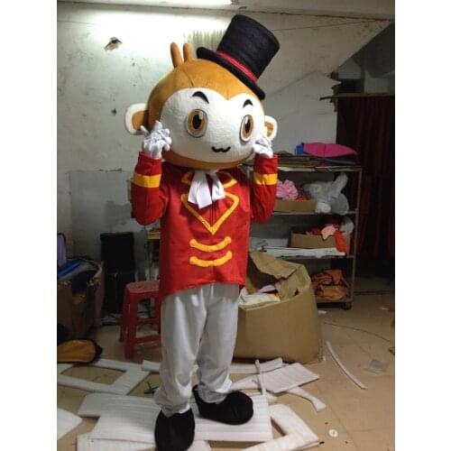 Jumping Monkey Mascot Costume Naughty Monkey Cartoon Character Costumes Cosplay Theme Mascotte Carnival Suit Halloween Gift