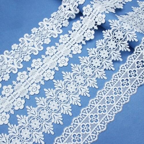 Lace Woven Bandwidth 10yards White Lace Trim & Embellishments DIY Handmade Wedding Decoration Clothing Lace Ribbon Gift