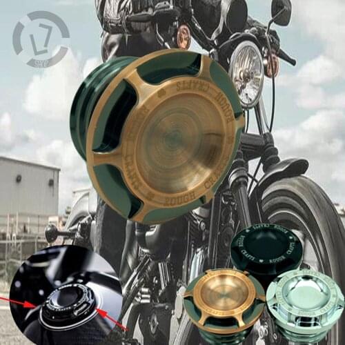 Motorcycle CNC Aluminum Hard Craft Gas Tank Cap Fuel Tank Cap For Harley Sportster Dyna Tour Softail XL 883 1200