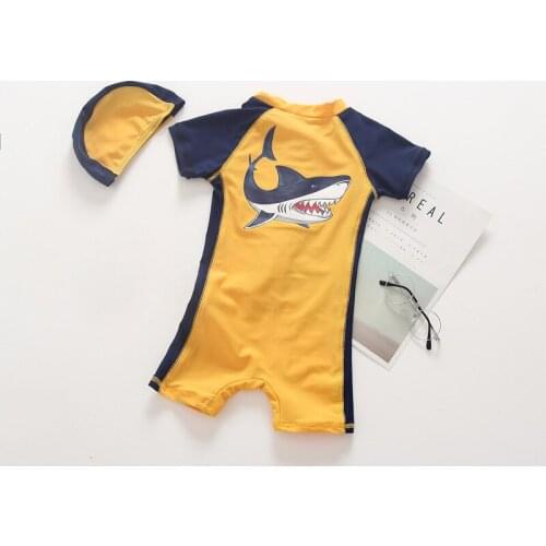 Kids Swimwear Baby Boys Swimsuit Children Swimsuit Two Piece Beach Sunscree New Summer Cartoon Beach Swimming Suit for Boys