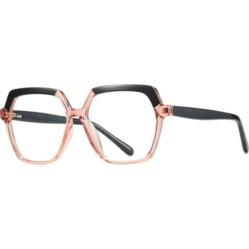 Hot Selling Oversize Hexagon TR90 Anti Blue Light Blocking Fancy Computer Phone Glasses