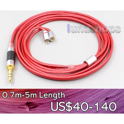 LN006674 4.4mm XLR 2.5mm 99% Pure PCOCC Earphone Cable For 0.78mm 0.77mm BA Custom JH11 JH13 Flat Step