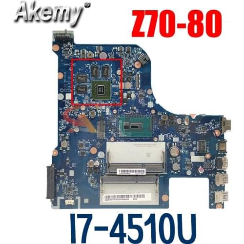 For Lenovo G70-80 Z70-80 B70-80 I7-4510U motherboard AILG NM-A331 Rev1.0 DDR3LTest 100% original