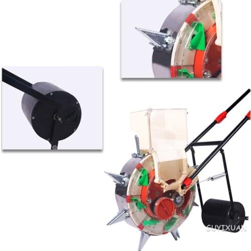 Multi-function hand-push seeder, soybean peanut corn planter