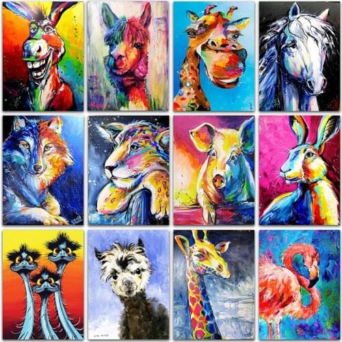 5D DIY Diamond Painting Kit Paint Funny animal ostrich Flamingo home decor art Full Square&Round embroidery mosaic Cross stitch