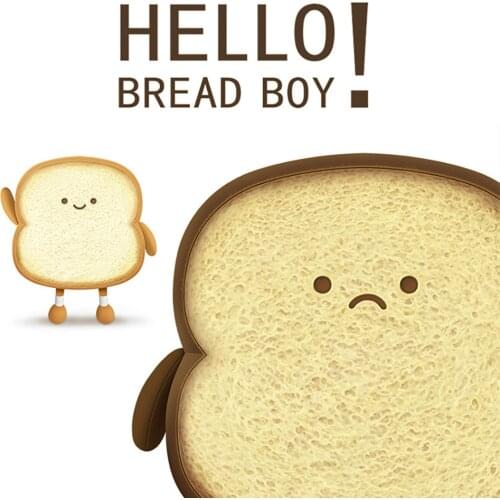 NEW Cute Happy/Sad toast Plush Toy Plush Pillow Gift With Sleeping Baby Stuffed Sofa Back Cushion Children Baby Birthday Present