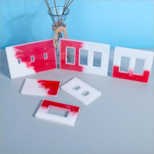 NEW Transparent Silicone Mould Resin Decorative Craft DIY Switch seat panel mold handmade Mold epoxy resin molds for jewelry