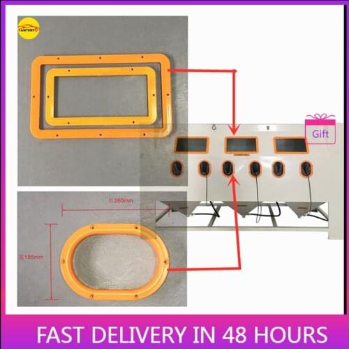 Sandblaster Sandblasting Cabinet Machine Glass Window Frame Blasting Gloves Hold O Ring