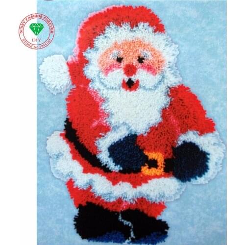 Christmas decoration Needlework Latch hook rug kits knitting needles sets for embroidery Stitch threads Carpet embroidery